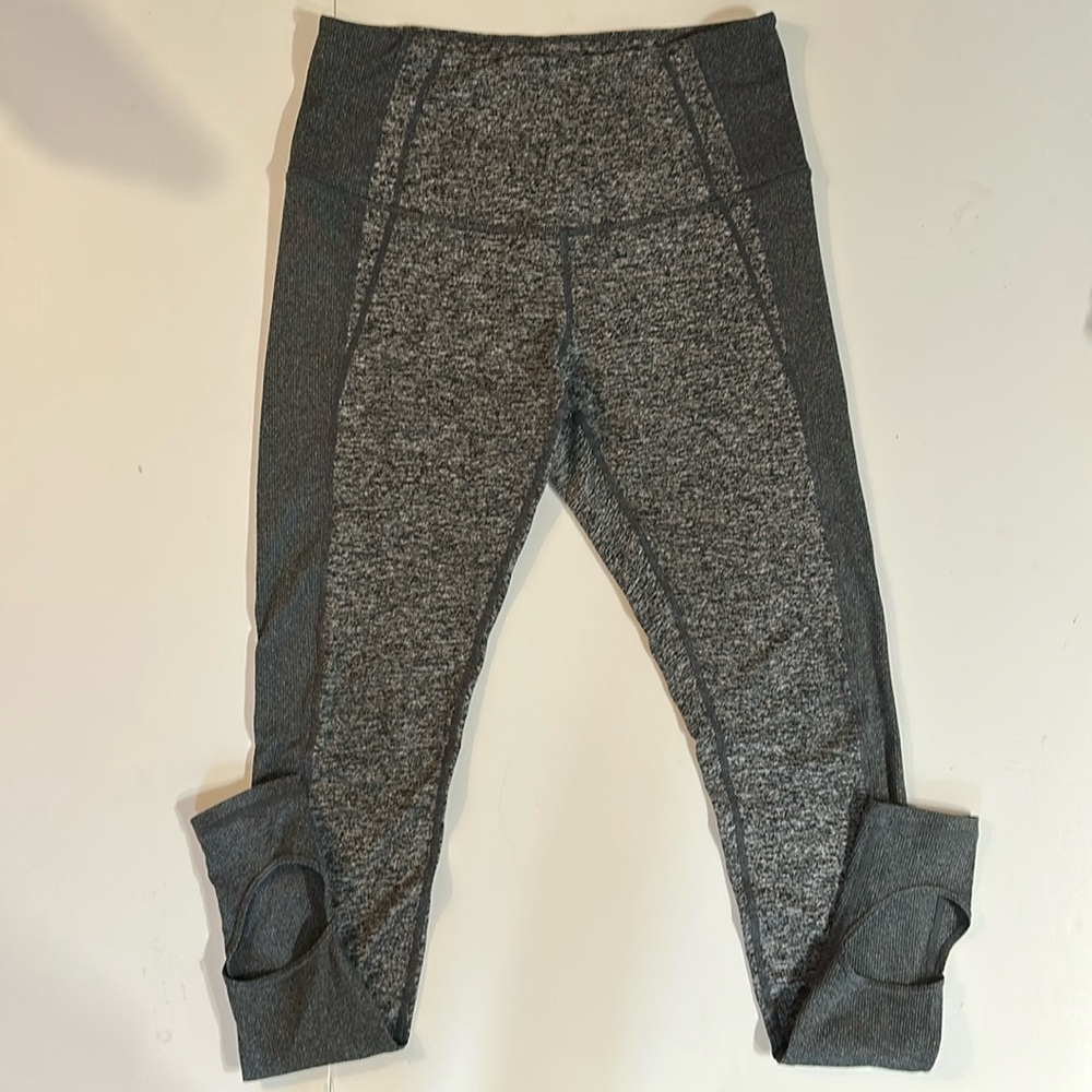 Zella High-Rise Heel Cutout Leggings Space Dye size Medium
